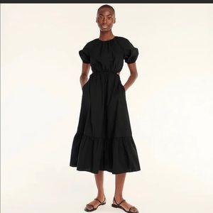 NWT J.Crew Side-cutout Cotton Poplin Dress
